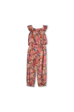 Tuta intera con stampa floreale Garnet Rose CHLOÉ KIDS | C2082546Y